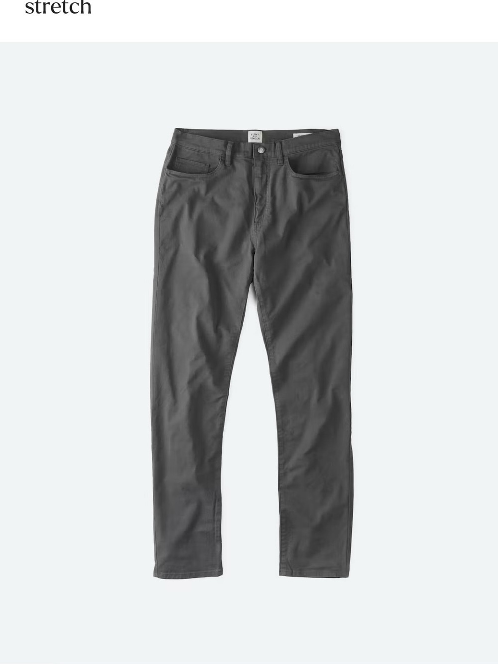 Huckberry Flint and Tinder Straight Fit Jeans in Dark Gray, 34 x 34